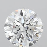 2 Carat Round - Natural Diamond - 2.03 - D - SI2 - VG - EX - VG