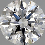 1/2 Carat Round Cut Natural Diamond - E VVS1 - 0.57ct - EX Cut Grade