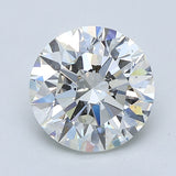 2.5 Carat Round - Natural Diamond - 2.7 - H - SI1 - EX - EX - EX
