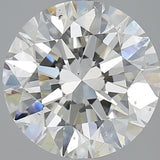 4 Carat Round - Natural Diamond - 4 - J - SI2 - EX - EX - VG