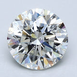 2.5 Carat Round - Natural Diamond - 2.53 - I - SI1 - EX - EX - EX
