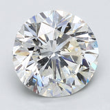 4 Carat Round - Natural Diamond - 4.01 - H - SI2 - G - G - f