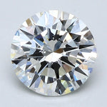 2 Carat Round Cut Natural Diamond - I VVS2 - 2.04ct - EX Cut Grade