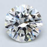 2 Carat Round Cut Natural Diamond - I VVS2 - 2.04ct - EX Cut Grade