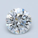 2 Carat Round - Natural Diamond - 2.02 - H - VS1 - EX - EX - EX