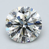 2 Carat Round - Natural Diamond - 2.01 - I - SI1 - EX - EX - EX