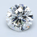 4 Carat Round - Natural Diamond - 4.01 - H - SI2 - G - G - f