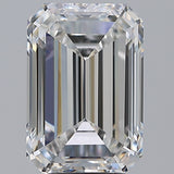 4.5 Carat Emerald - Natural Diamond - 4.5 - F - VVS2 - EX - EX - EX