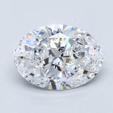 2 Carat OVAL - Natural Diamond - D - SI1 - 2.01 - EX - EX - EX