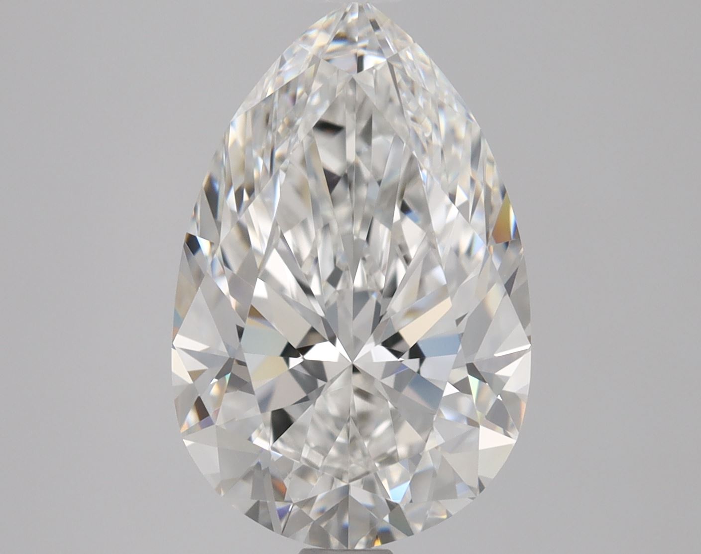 2 Carat Pear Shape Cut Natural Diamond - F IF - 2.01ct - EX Cut Grade