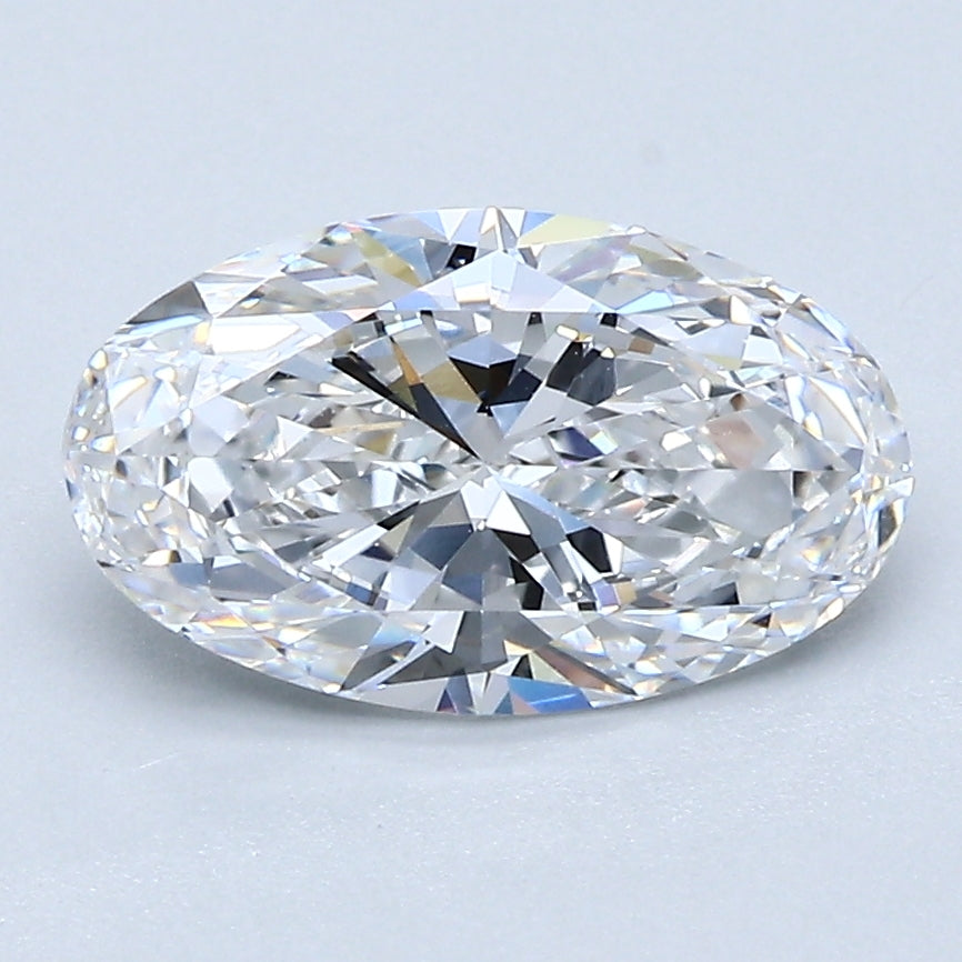 1.5 Carat Oval Cut Natural Diamond - D VVS1 - 1.72ct - EX Cut Grade