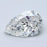 3 Carat Pear - Natural Diamond - 3.01 - G - SI2 - VG - EX - EX