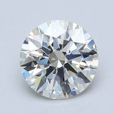 2 Carat Round - Natural Diamond - 2.22 - K - VVS2 - EX - EX - EX