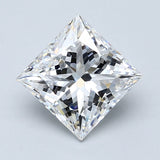 3 Carat Princess - Natural Diamond - 3.01 - D - VVS2 - VG - EX - EX