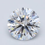 2.5 Carat Round - Natural Diamond - 2.53 - D - VS1 - EX - EX - EX