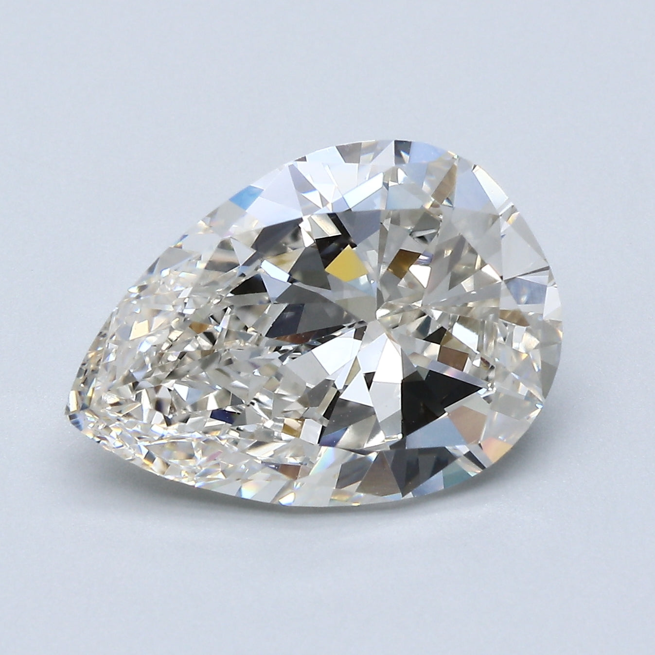 5 Carat Pear Shape Cut Natural Diamond - J VS1 - 5.04ct - G Cut Grade