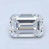 1 Carat Emerald - Natural Diamond - 1.21 - E - VVS1 - EX - EX