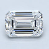 2.5 Carat Emerald - Natural Diamond - 2.5 - E - SI1 - EX - EX - EX