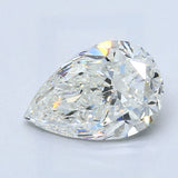 2 Carat Pear - Natural Diamond - 2.01 - H - SI2 - EX - EX