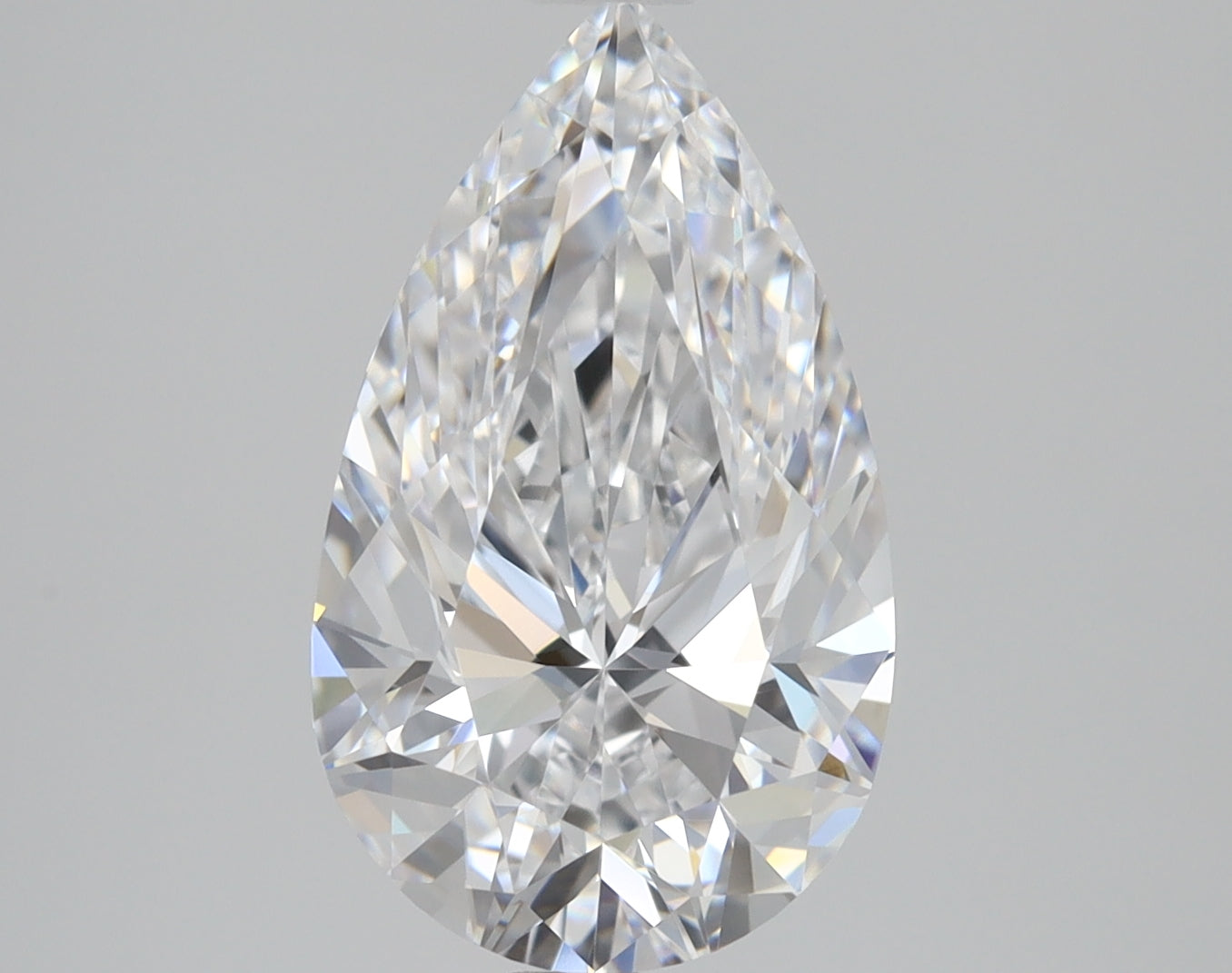 2 Carat Pear Shape Cut Natural Diamond - D VVS1 - 2.01ct - EX Cut Grade