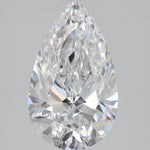 2 Carat Pear Shape Cut Natural Diamond - D VVS1 - 2.01ct - EX Cut Grade