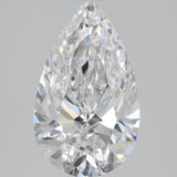 2 Carat Pear Shape Cut Natural Diamond - D VVS1 - 2.01ct - EX Cut Grade