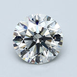 1 Carat Round - Natural Diamond - F - VS1 - 1.33 - EX - EX - EX