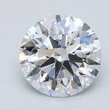 2 Carat Round - Natural Diamond - 2.02 - D - VS2 - EX - EX - EX