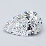 3 Carat Pear - Natural Diamond - 3.3 - D - SI2 - VG - VG - EX