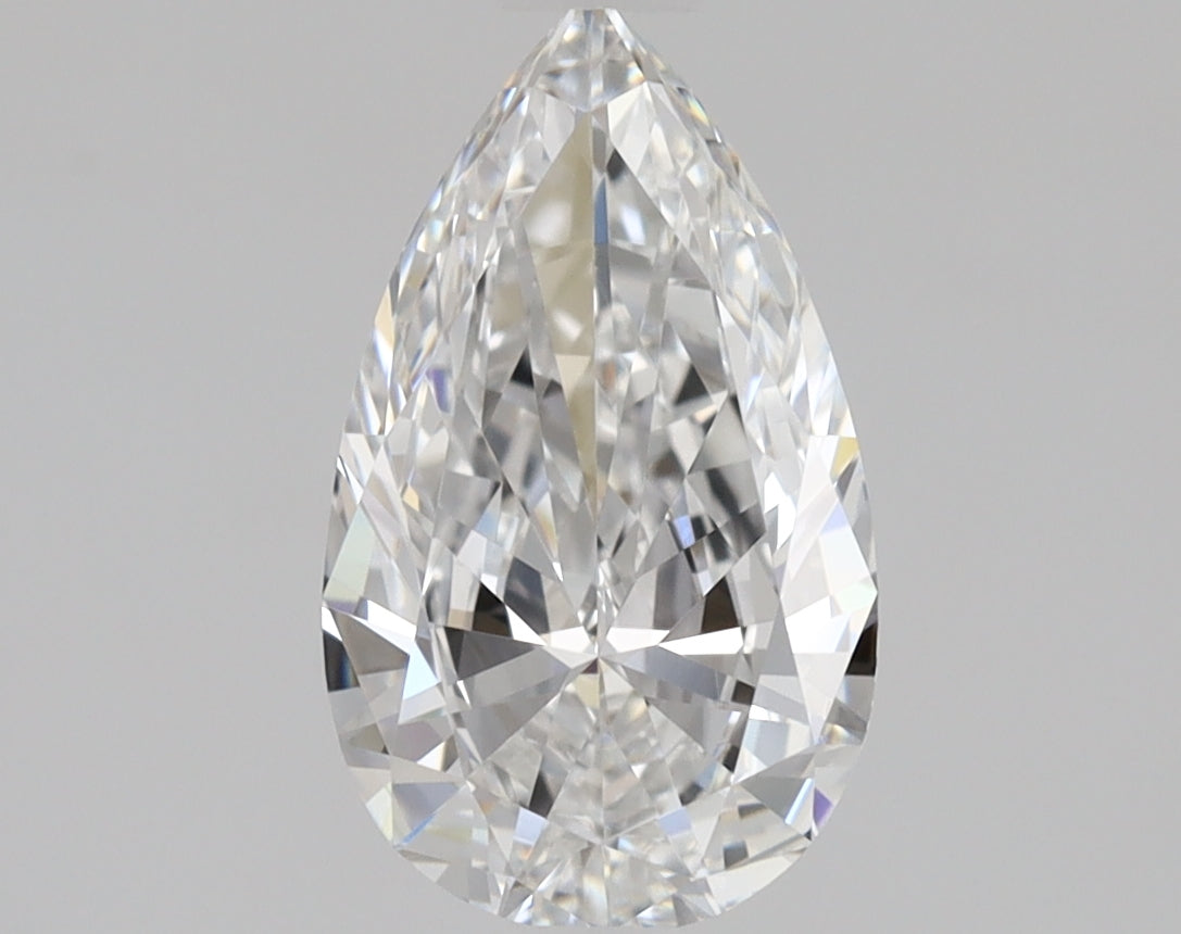 3/4 Carat Pear Shape Cut Natural Diamond - E VVS1 - 0.73ct - EX Cut Grade
