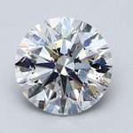 2 Carat Round Cut Natural Diamond - F SI2 - 1.9ct - EX Cut Grade
