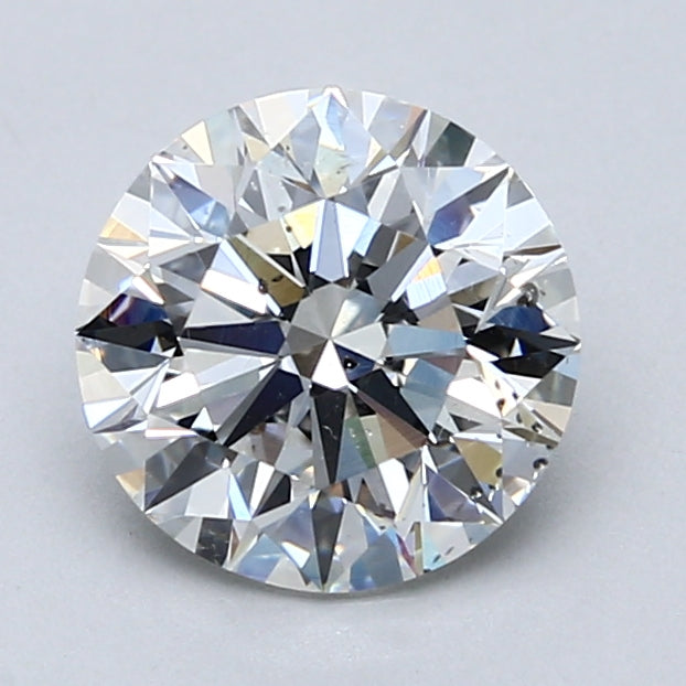 2 Carat Round Cut Natural Diamond - F SI2 - 1.9ct - EX Cut Grade