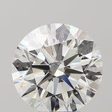 3.5 Carat Round - Natural Diamond - 3.68 - I - VS2 - EX - EX - EX