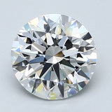 2 Carat Round - Natural Diamond - 2.2 - D - VS1 - EX - EX - EX