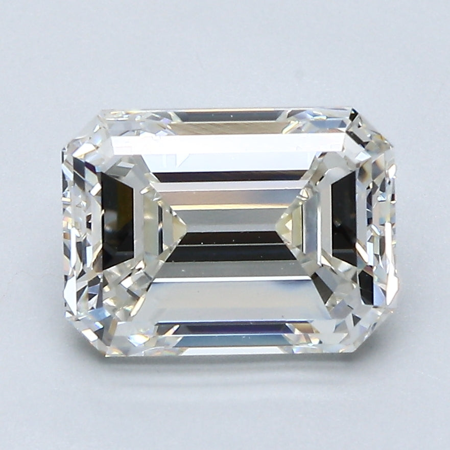 2.5 Carat Emerald Cut Natural Diamond - I VVS2 - 2.78ct - G Symmetry