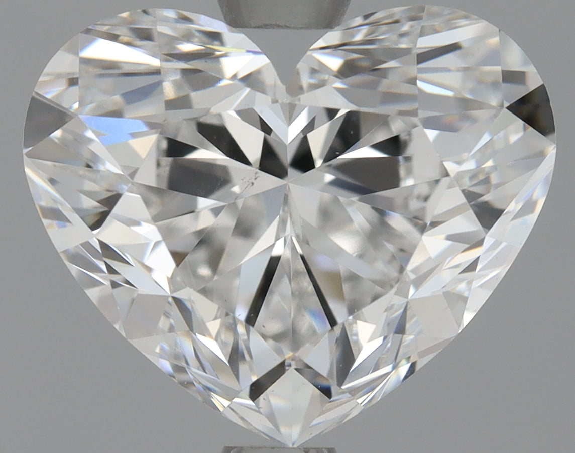 1.5 Carat Heart Shape Cut Natural Diamond - E VS2 - 1.72ct - EX Cut Grade