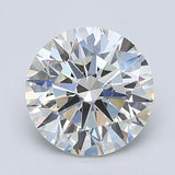 2 Carat Round - Natural Diamond - 2.04 - J - SI1 - EX - EX - EX