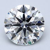 2.5 Carat Round - Natural Diamond - 2.5 - G - SI1 - EX - EX - EX
