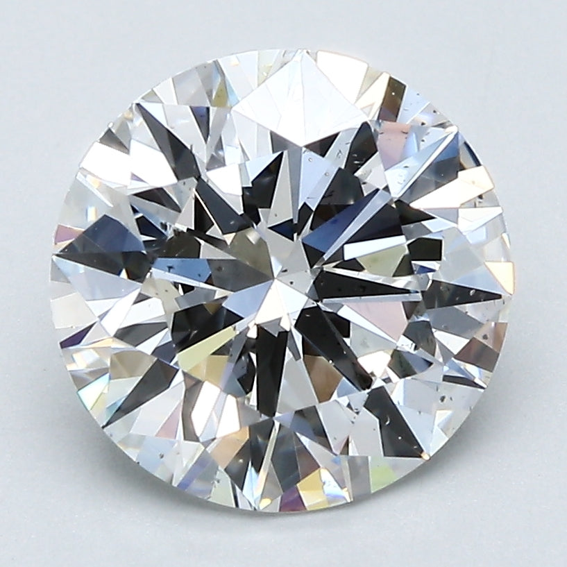 3 Carat Round Cut Natural Diamond - F SI1 - 3.03ct - EX Cut Grade