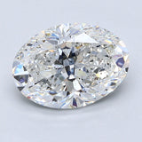 2.5 Carat Oval - Natural Diamond - 2.51 - F - SI2 - G - EX - EX