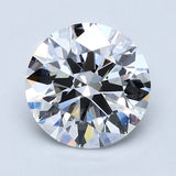 2.5 Carat Round - Natural Diamond - 2.62 - D - VS2 - EX - EX - EX
