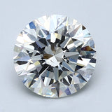 2 Carat Round - Natural Diamond - 2.3 - I - SI1 - EX - EX - EX