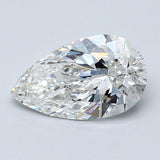 2.5 Carat Pear - Natural Diamond - 2.5 - H - SI2 - VG - EX - VG