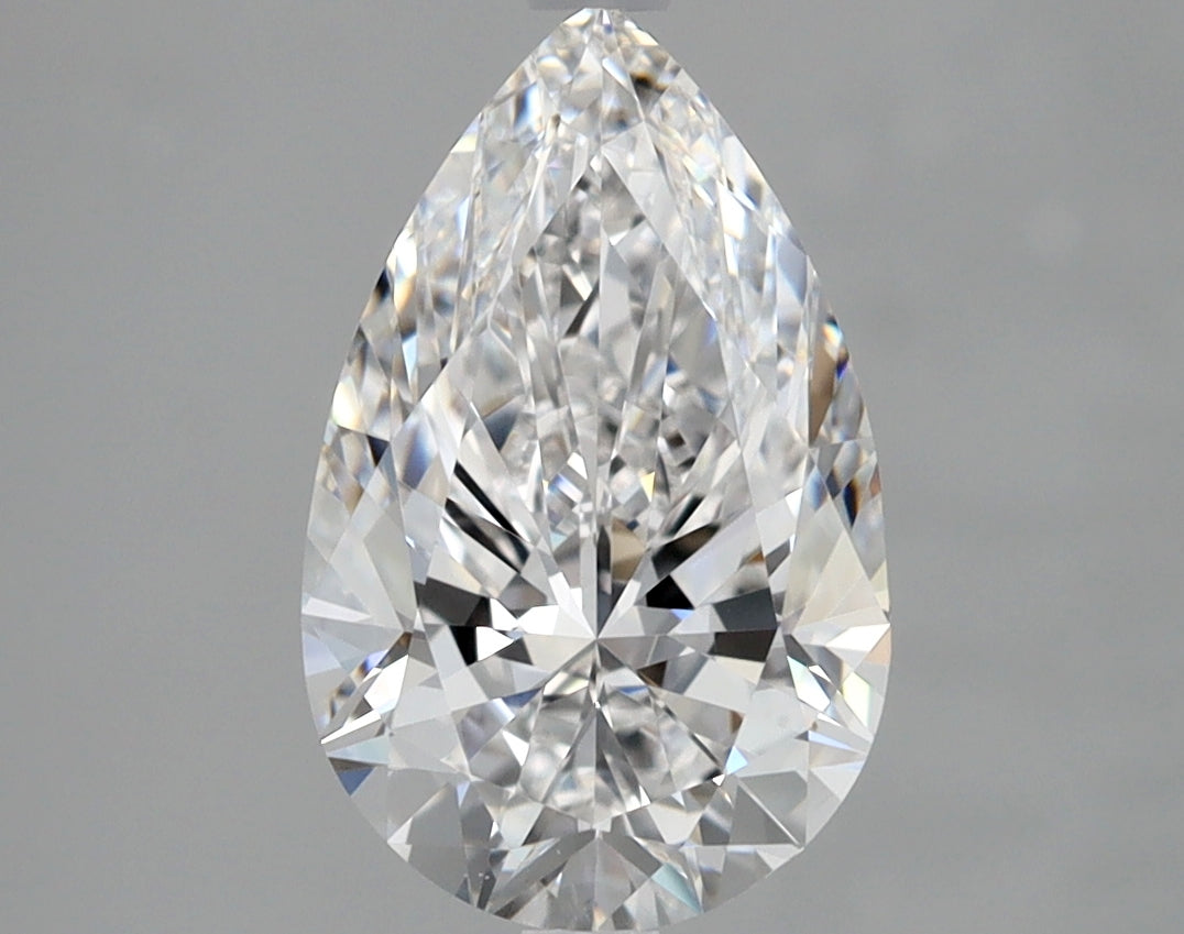 2 Carat Pear Shape Cut Natural Diamond - D VS1 - 2.01ct - VG Cut Grade