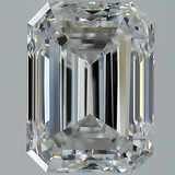 1.5 Carat Emerald - Natural Diamond - 1.7 - G - VVS1 - VG - EX - VG