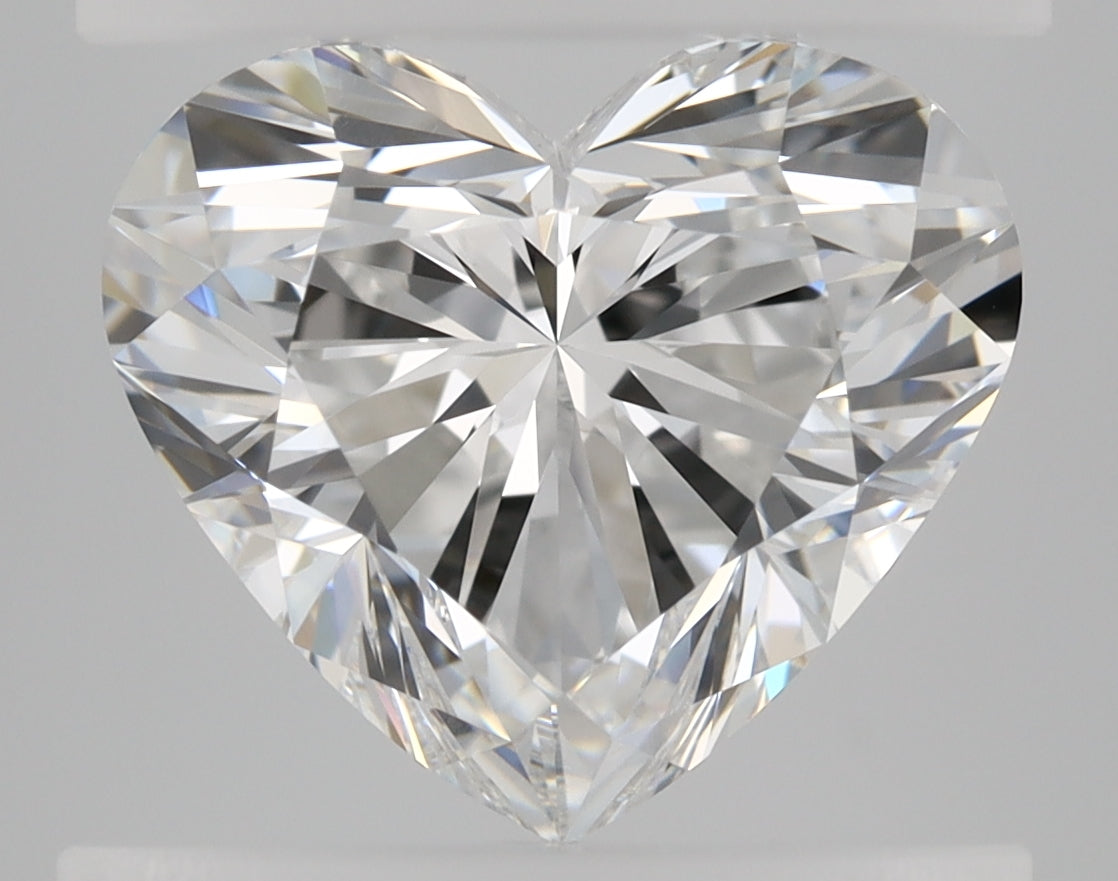 2 Carat Heart Shape Cut Natural Diamond - E VVS2 - 2.05ct - VG Cut Grade