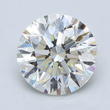 3 Carat Round - Natural Diamond - 3 - J - SI1 - EX - EX - EX