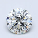 2 Carat Round - Natural Diamond - 2.01 - G - I1 - EX - EX - EX