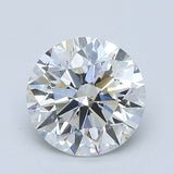 2 Carat Round - Natural Diamond - 2.01 - H - SI1 - EX - EX - EX