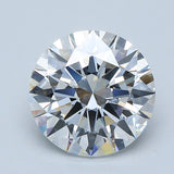3.5 Carat Round - Natural Diamond - 3.57 - F - IF - EX - EX - EX